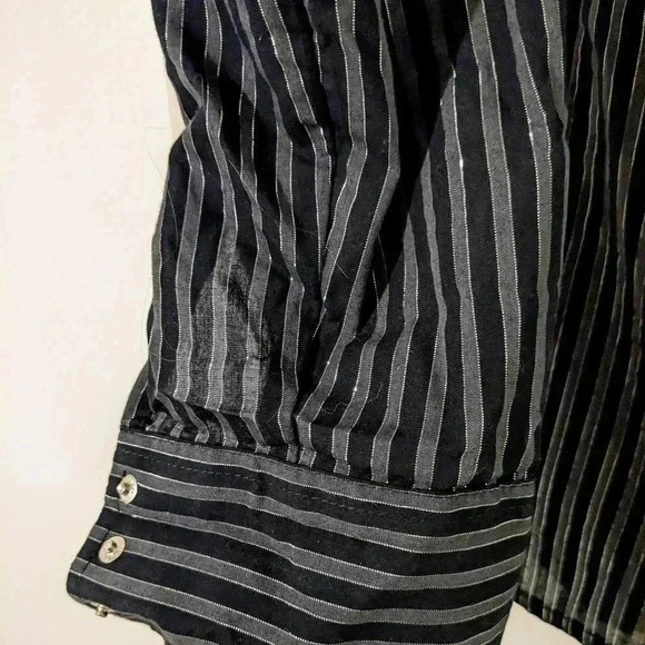 Wrangler Western Shirts Vintage Mens‎ Shirt Size S Snap Front Metallic Thread - Picture 6 of 6